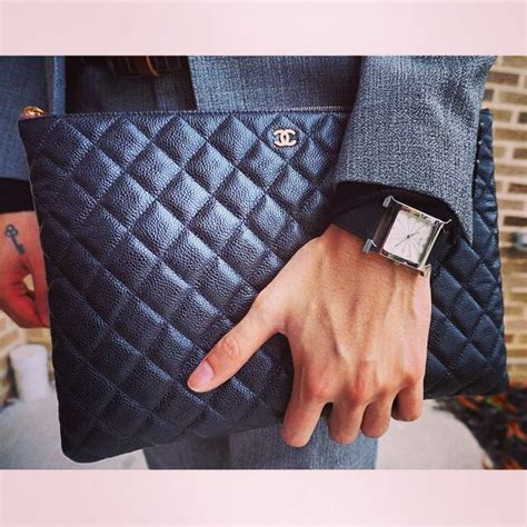 chanel men clutch